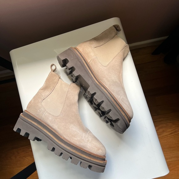 diba true Shoes - Diba True Suede Chelsea Boots with Lug Soles